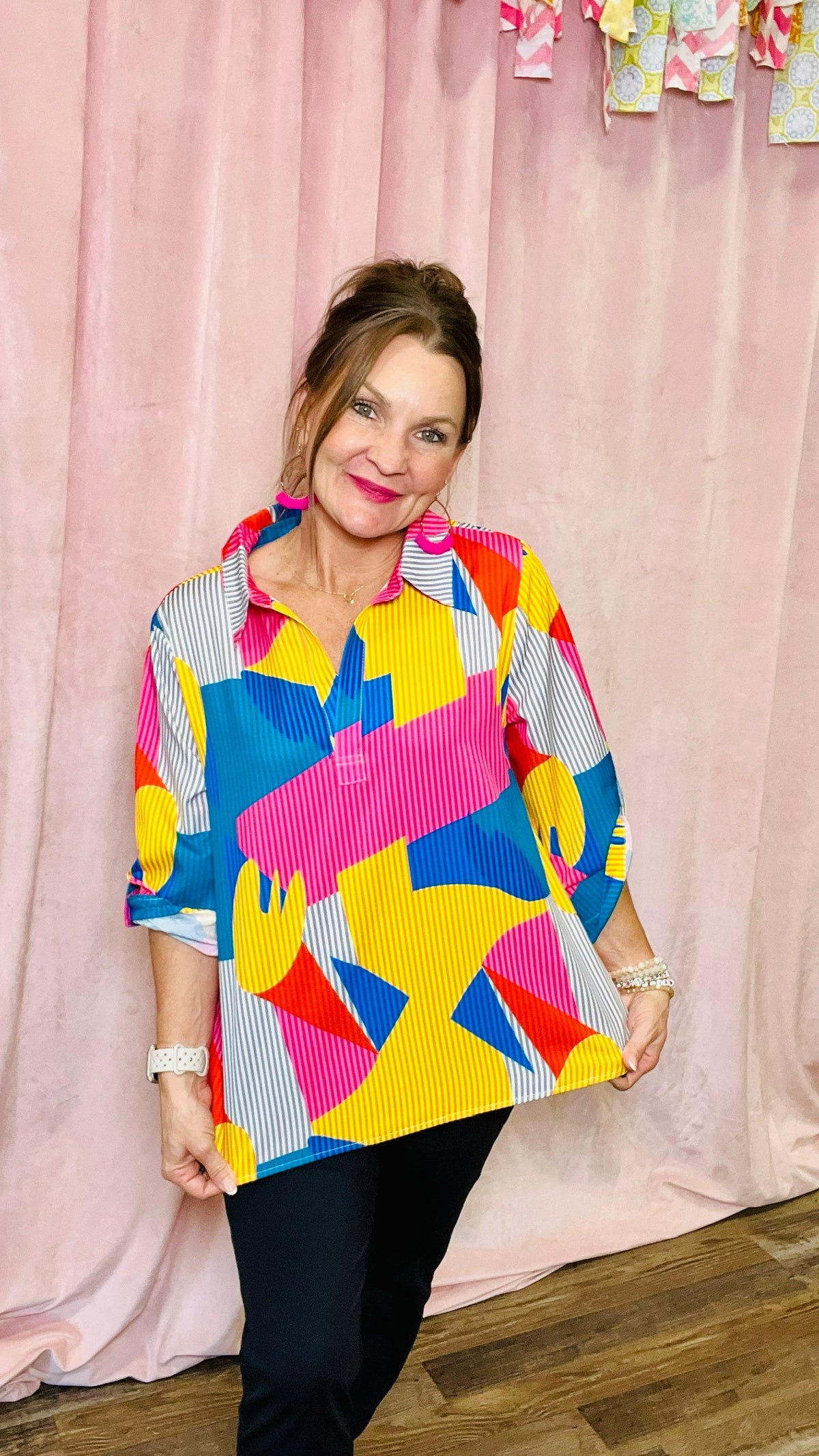 Prim & Pretty Blouse-Top-Broken Boutique-Palestine-TX
