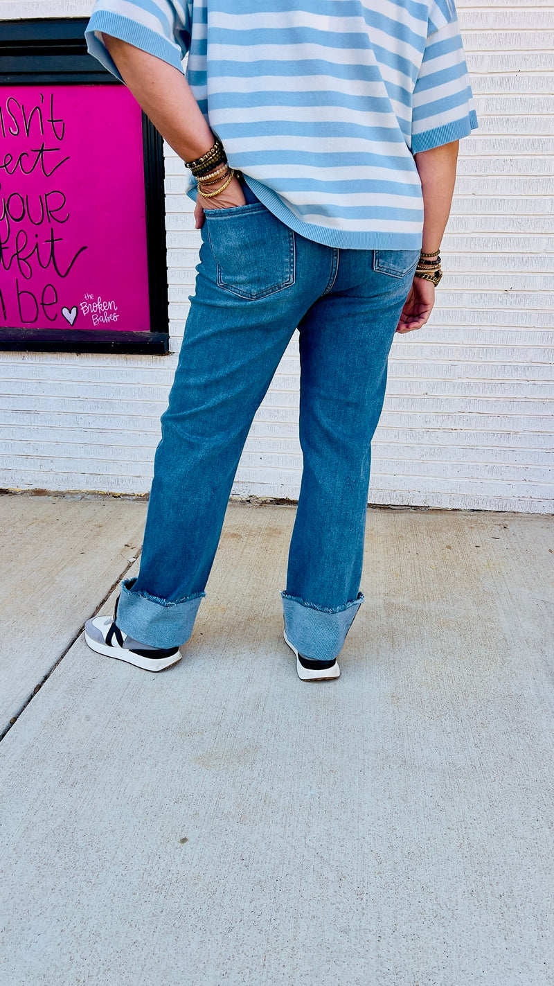 Midnight Risen High Rise Relaxed Jean