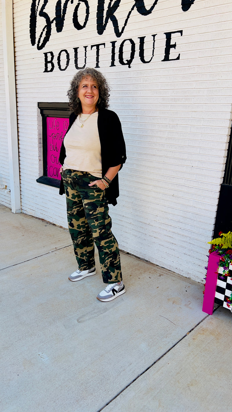 Wild at Heart Barrel Camo Jean
