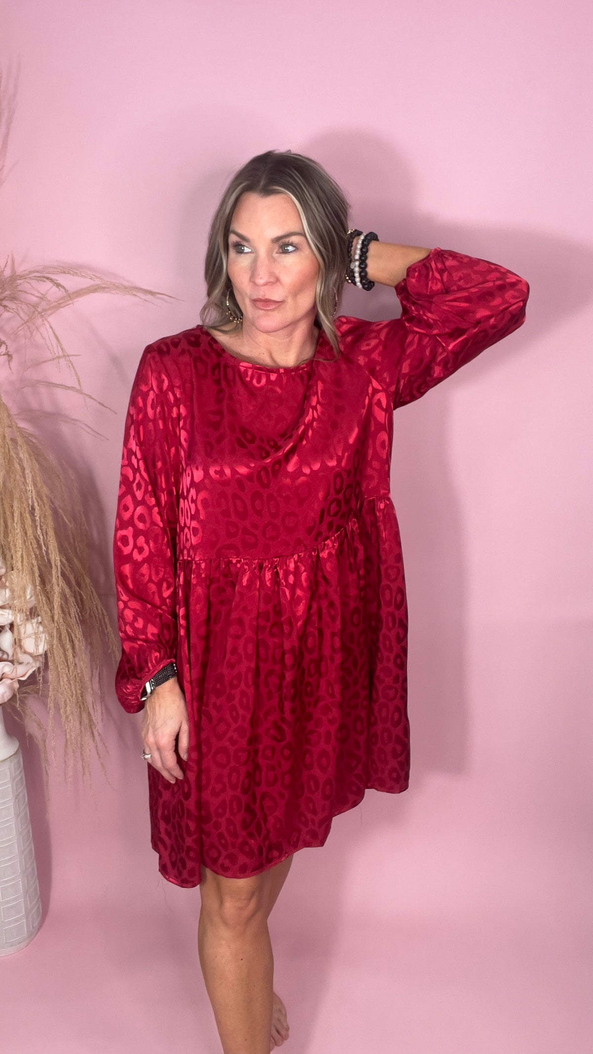 10-5174 Burgundy Josie Dress-Short Dress-Broken Boutique-Palestine-TX