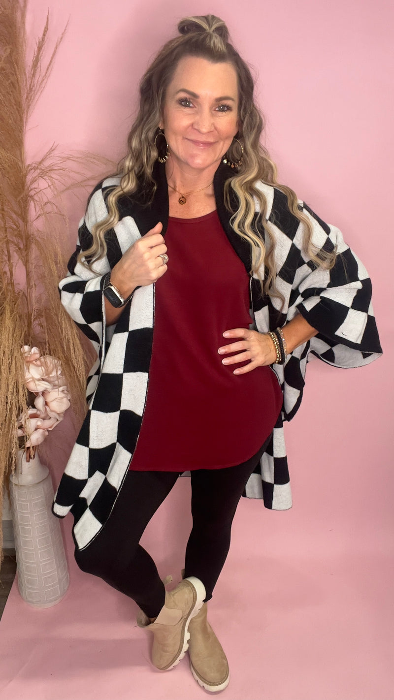 4691 Burgundy Celine Top-Blouses-Broken Boutique-Palestine-TX