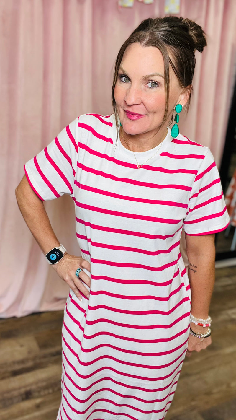 Stripe Me Happy Dress-Maxi Dress-Broken Boutique-Palestine-TX