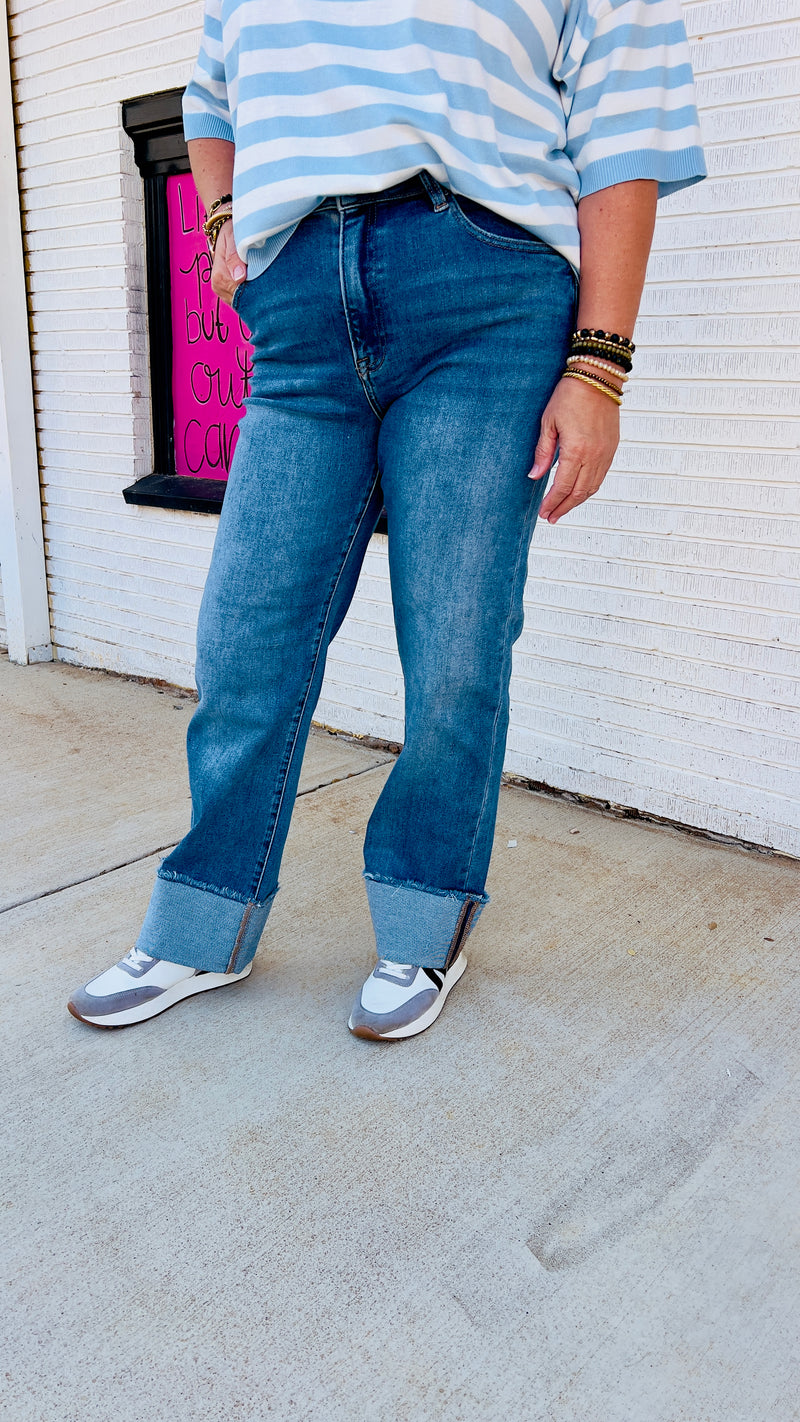 Midnight Risen High Rise Relaxed Jean