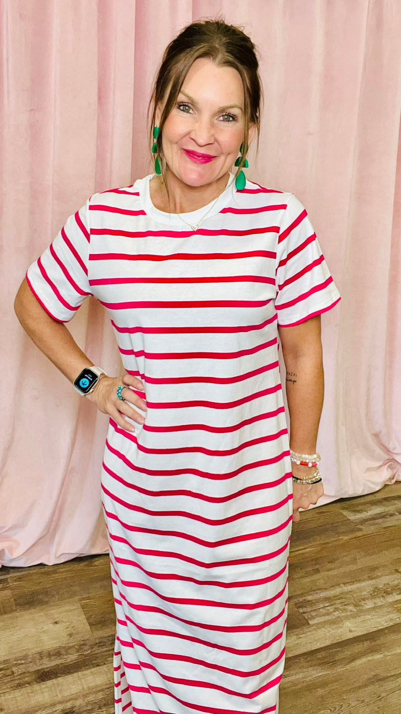 Stripe Me Happy Dress-Maxi Dress-Broken Boutique-Palestine-TX