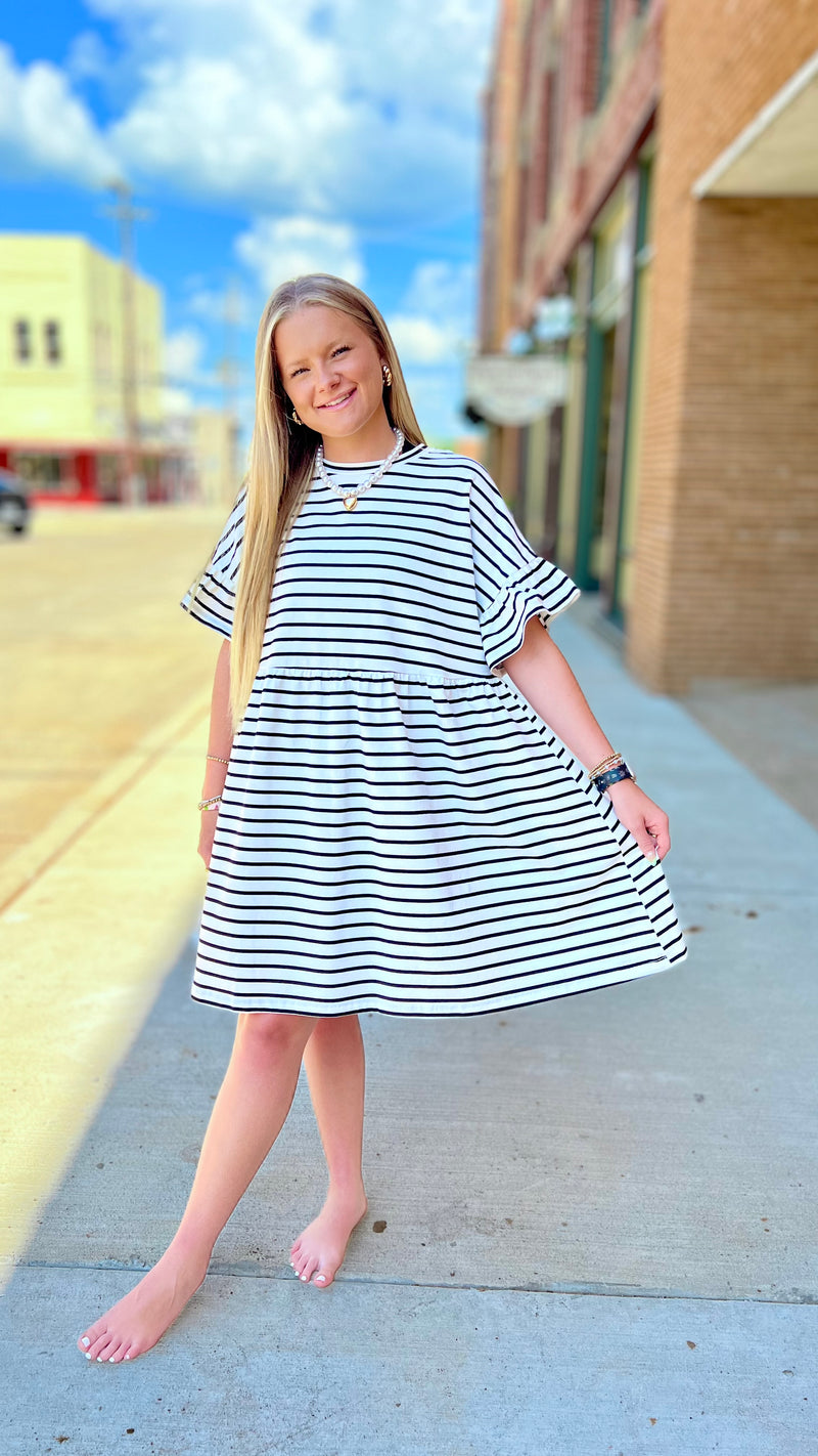 Savannah Stripe Swing Dress