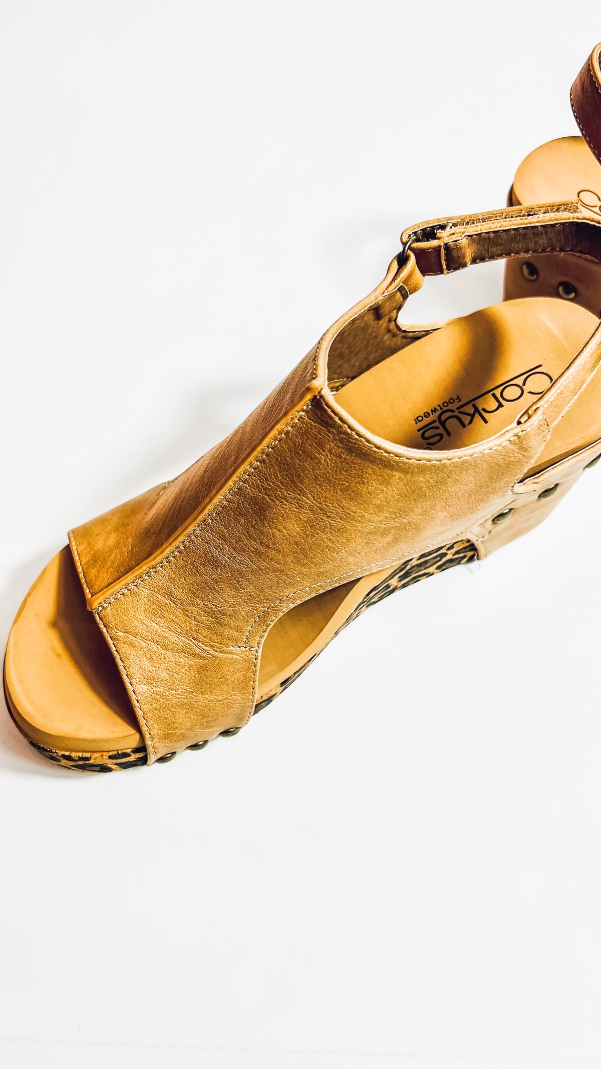 2- Taupe Leopard Carley Corkys Wedge-Shoes-Broken Boutique-Palestine-TX
