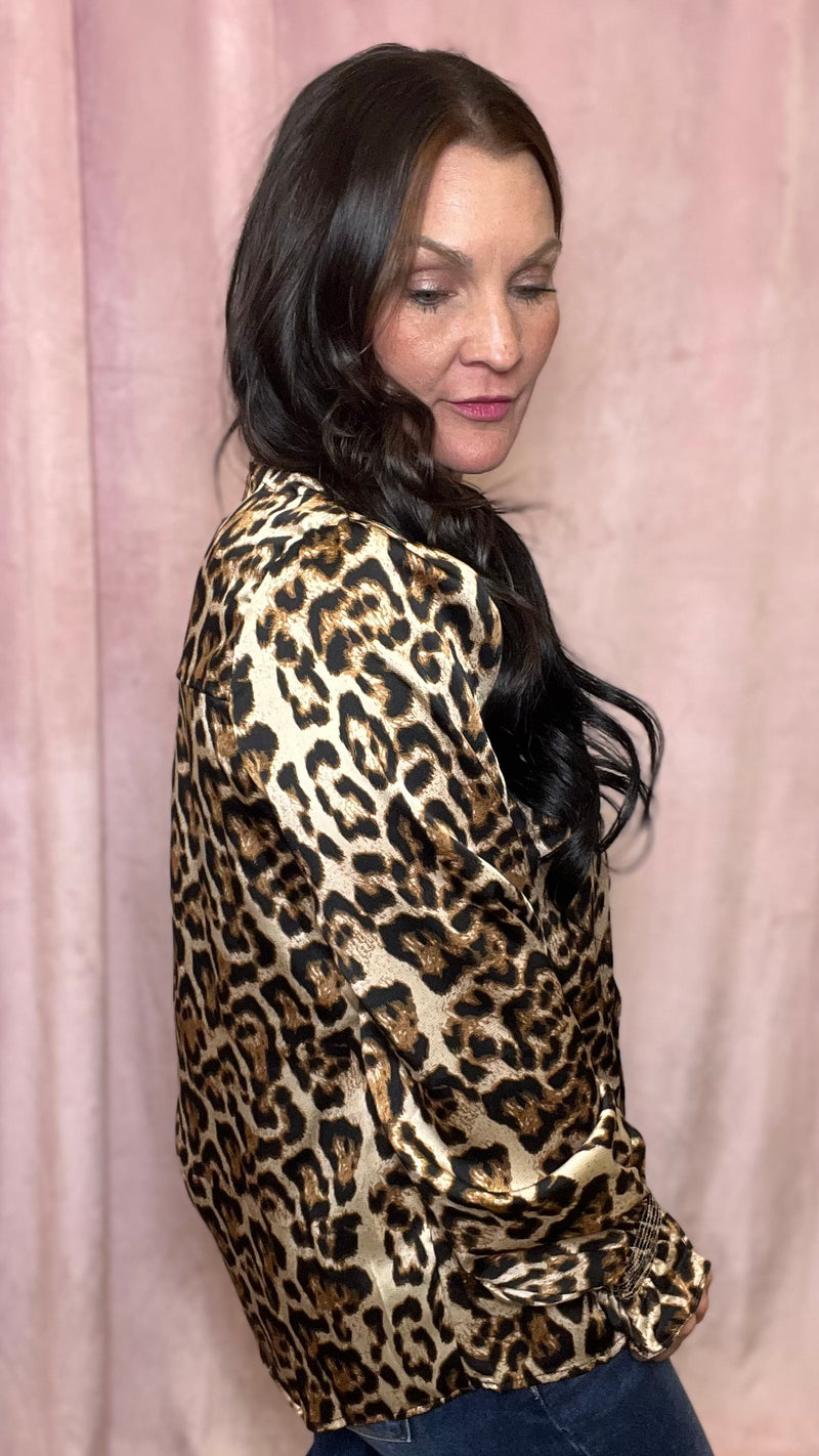 Wild Whisper Leopard Blouse
