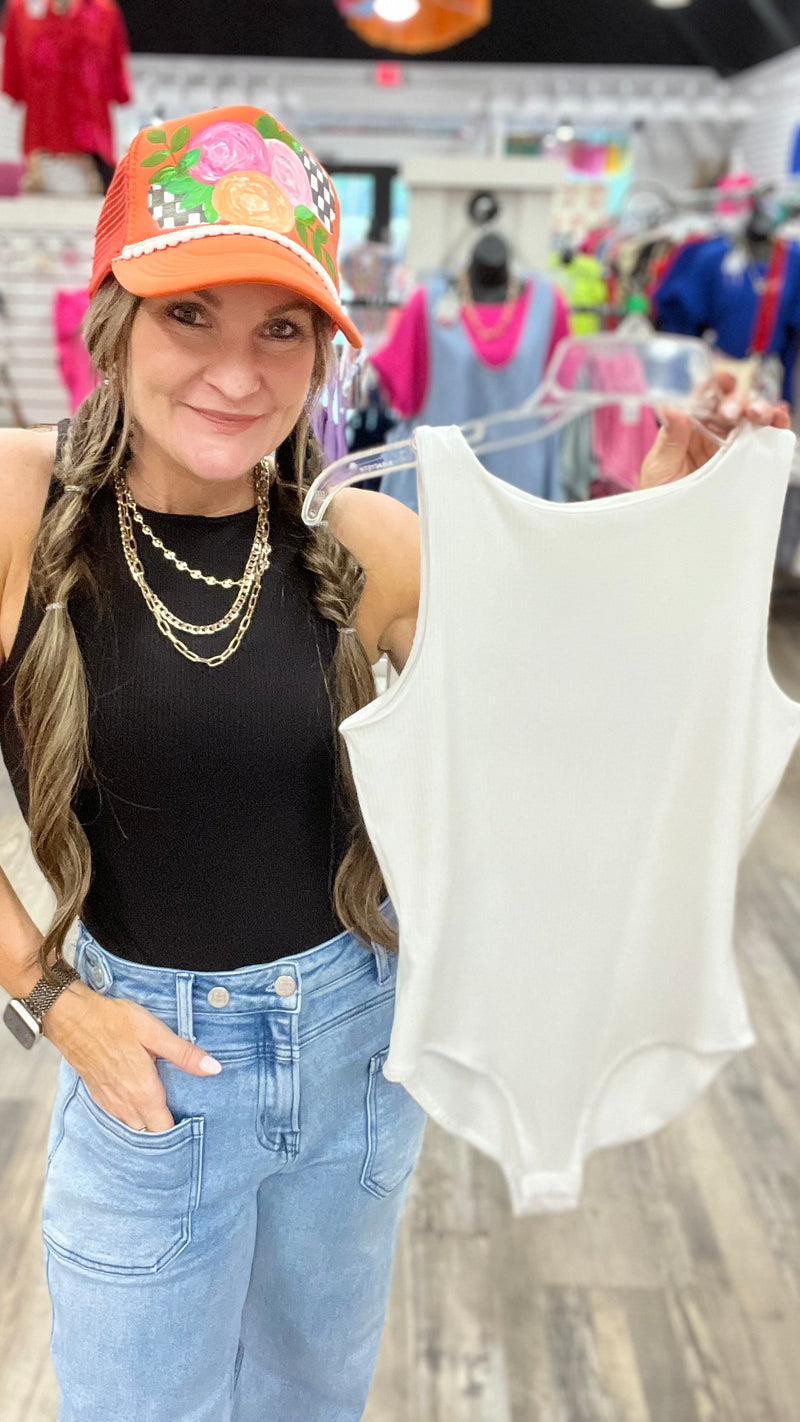 Black Krystal Bodysuit-Sleeveless-Broken Boutique-Palestine-TX