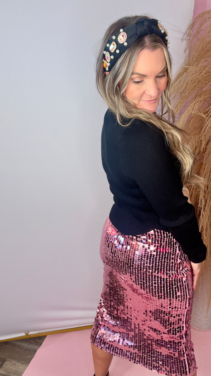 11-8883 Rose Lucinda Skirt-midi skirt-Broken Boutique-Palestine-TX