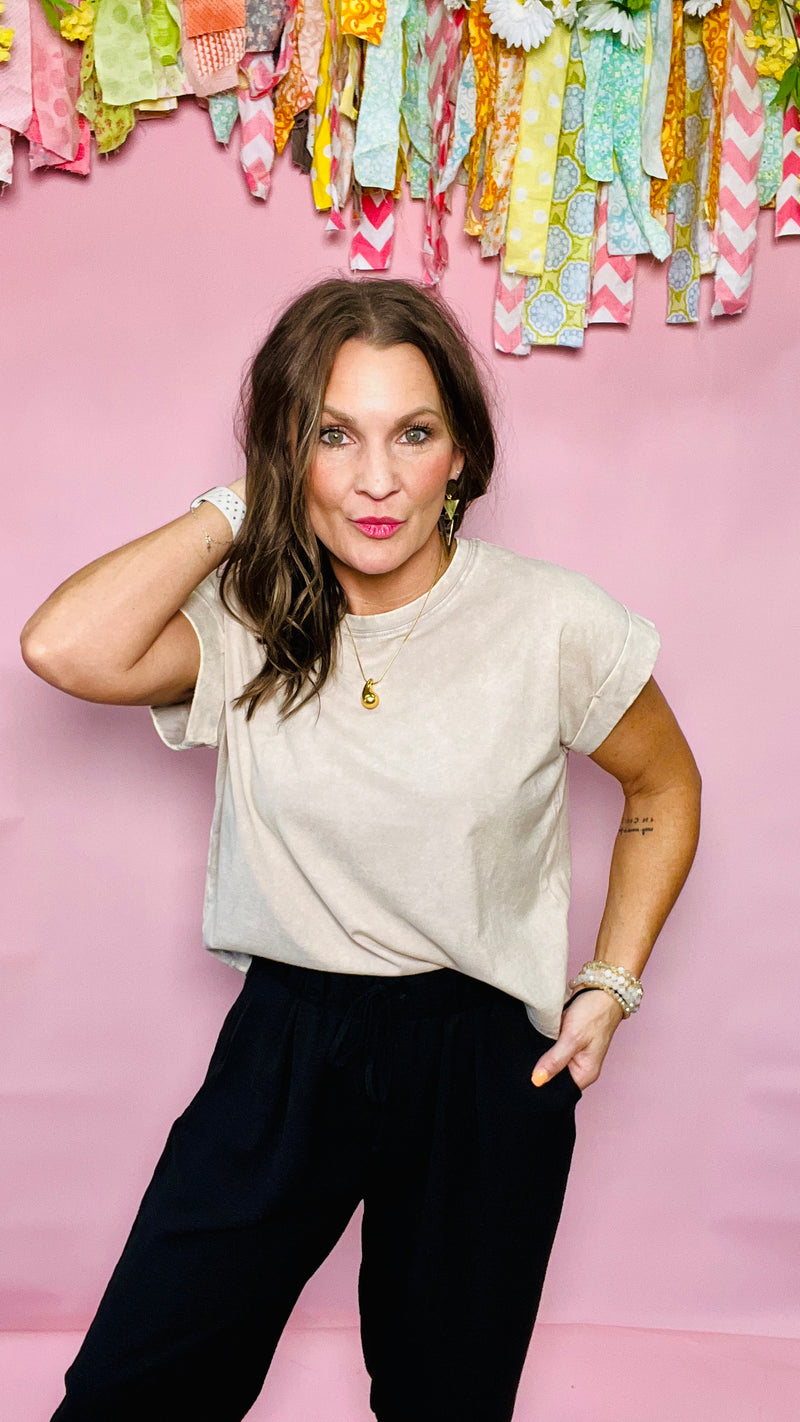 Ash Mocha Katrina Top-T shirt-Broken Boutique-Palestine-TX