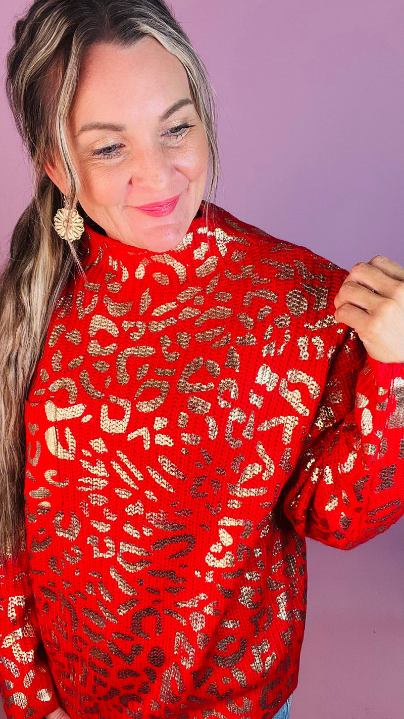8-11446 Red Lila Sweater-Sweater-Broken Boutique-Palestine-TX