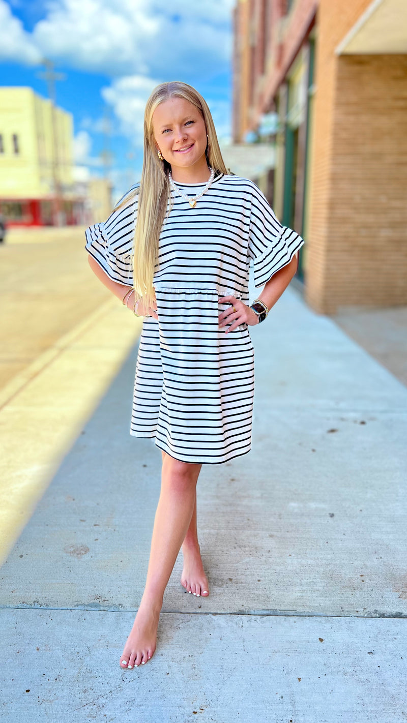 Savannah Stripe Swing Dress