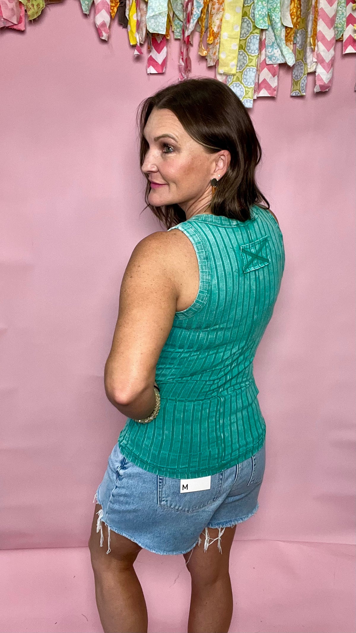 Green Ashlin Top-tank top-Broken Boutique-Palestine-TX