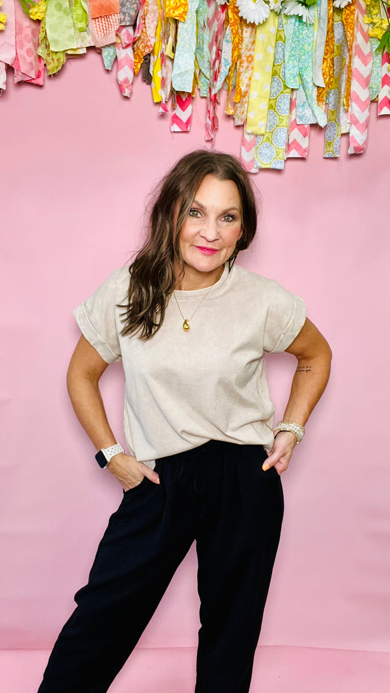 Ash Mocha Katrina Top-T shirt-Broken Boutique-Palestine-TX