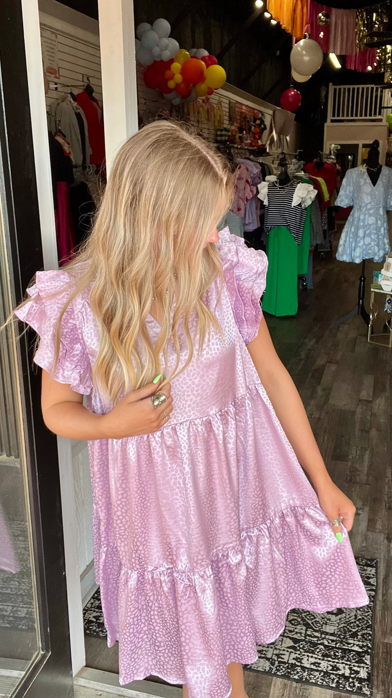 3-8130 Lavender April Dress-Mini Dress-Broken Boutique-Palestine-TX
