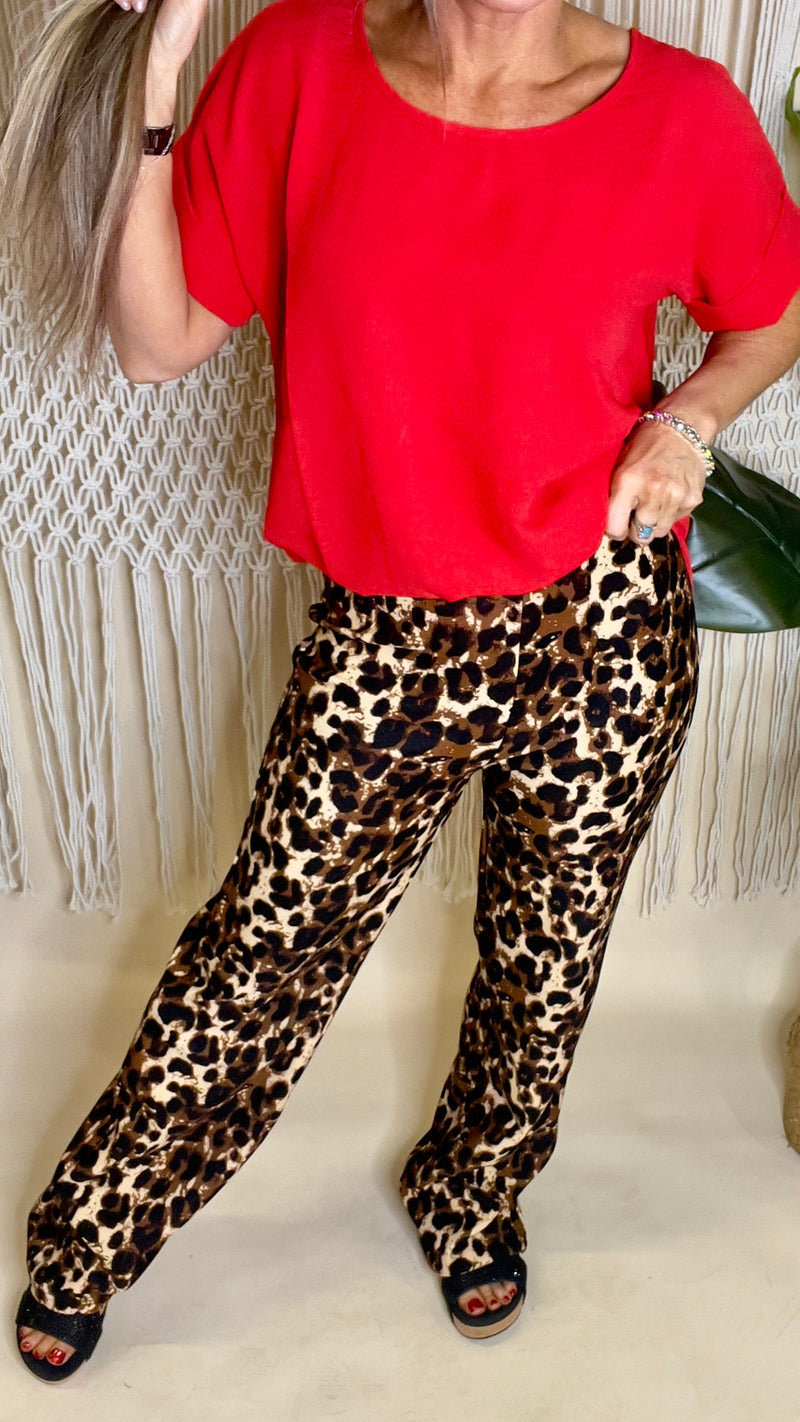 1-3384 Leopard Scuba Pants-Pants-Broken Boutique-Palestine-TX