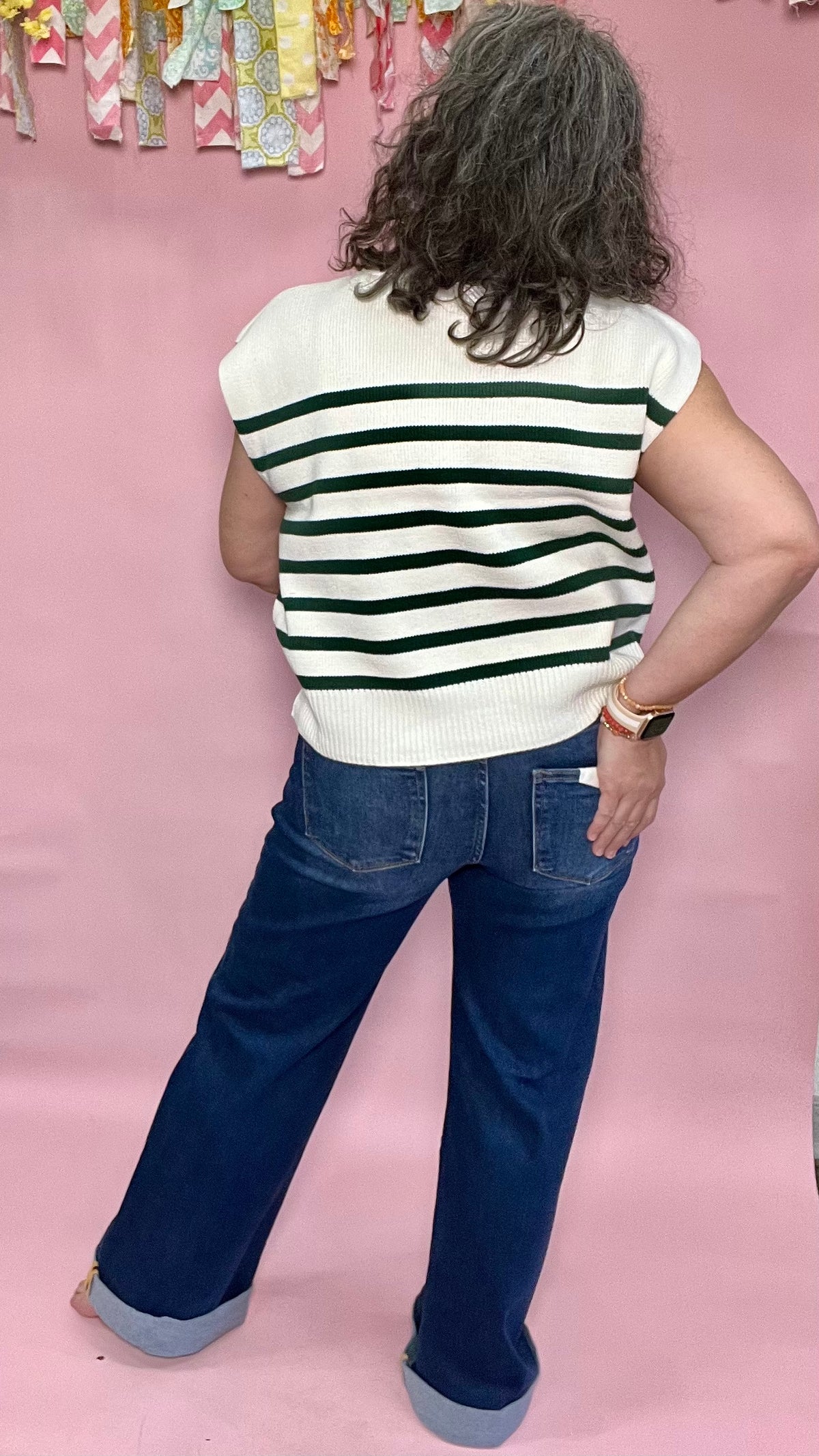 Wide Leg w/Cuff Lisa Jean-Denim-Broken Boutique-Palestine-TX