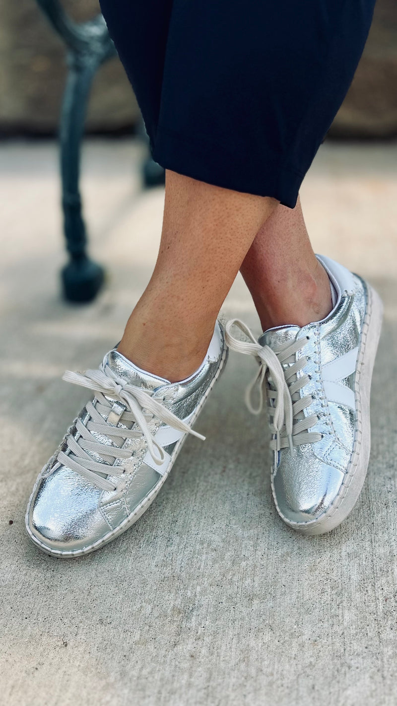Friend Zone Metallic Sneakers