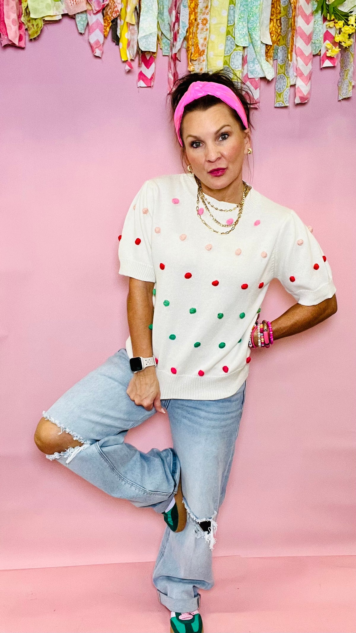 Darlin Dot Top-Top-Broken Boutique-Palestine-TX