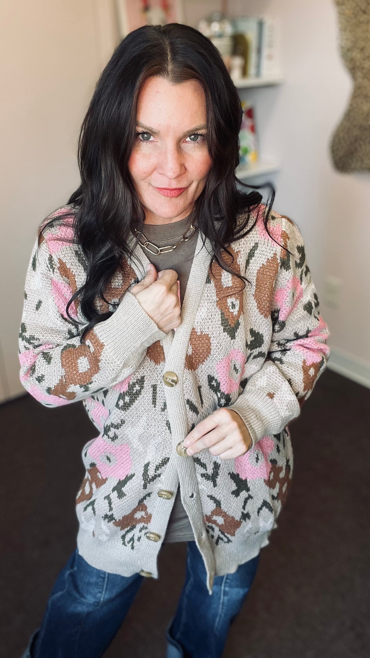 Wildflower Camo Cardigan