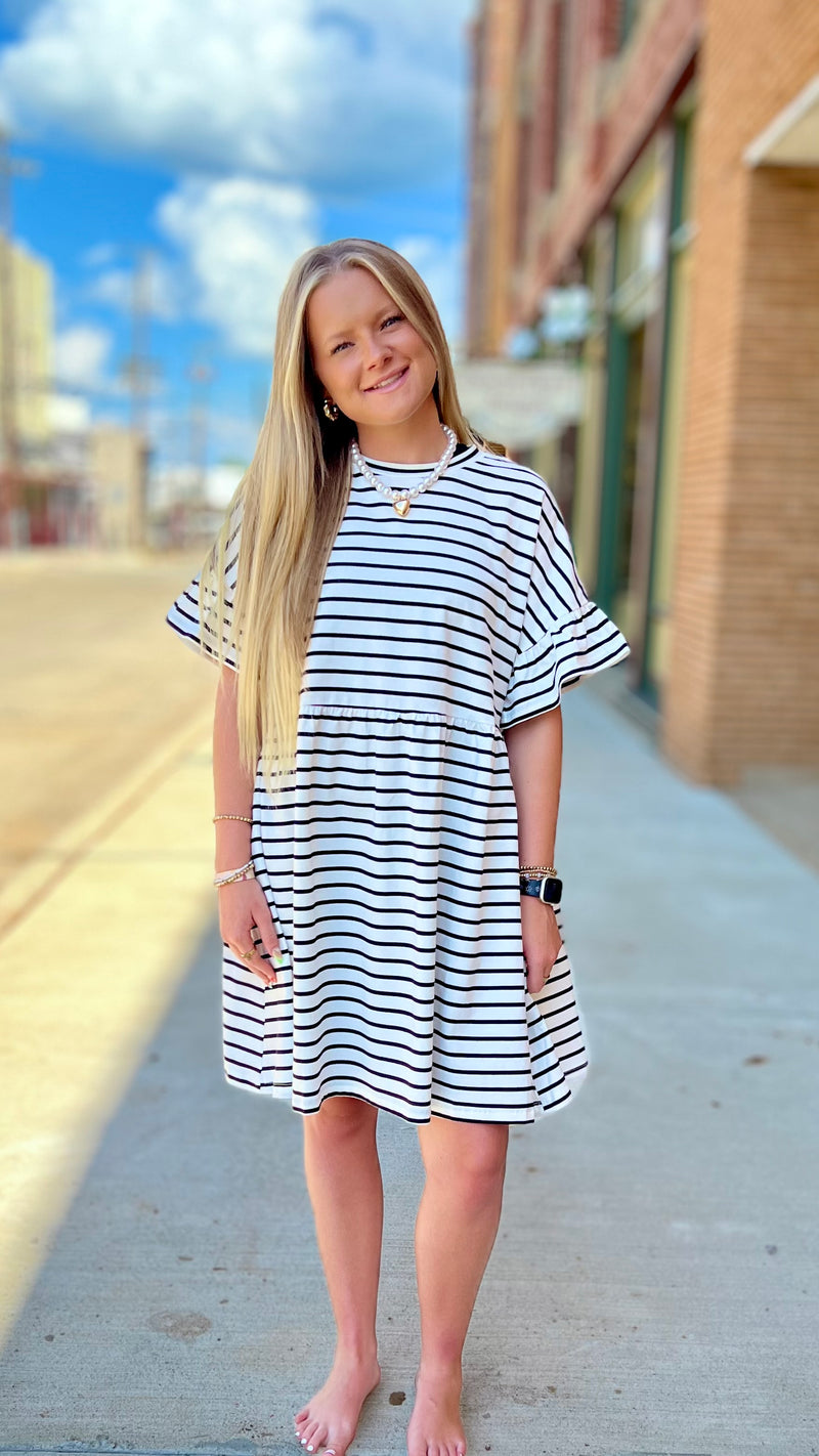 Savannah Stripe Swing Dress
