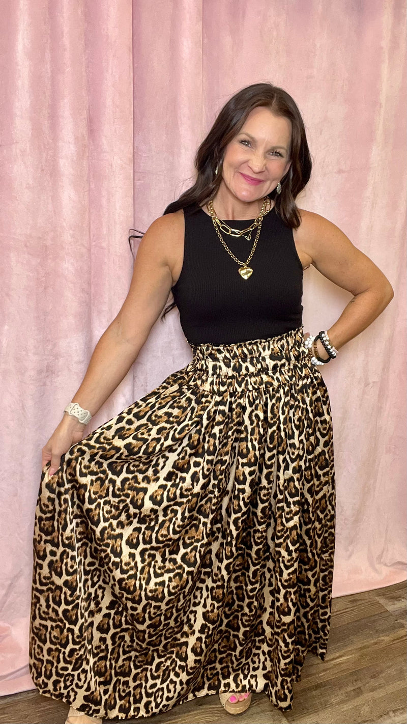 Fierce & Flirty Leopard Skirt