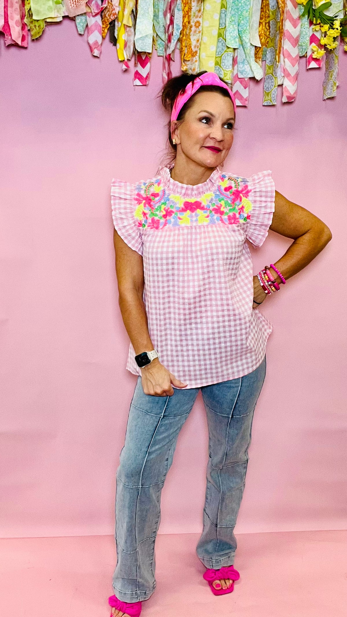 Blushing Ivy Pink Top-Top-Broken Boutique-Palestine-TX