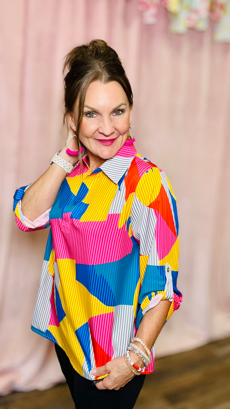 Prim & Pretty Blouse-Top-Broken Boutique-Palestine-TX