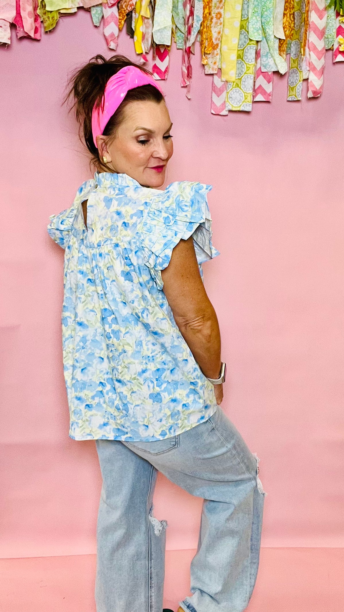 Sunday Bloom Top-Blouses-Broken Boutique-Palestine-TX