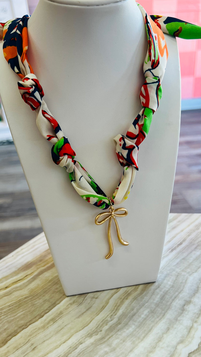 Ribbon & Whimsy Necklace-Accessories-Broken Boutique