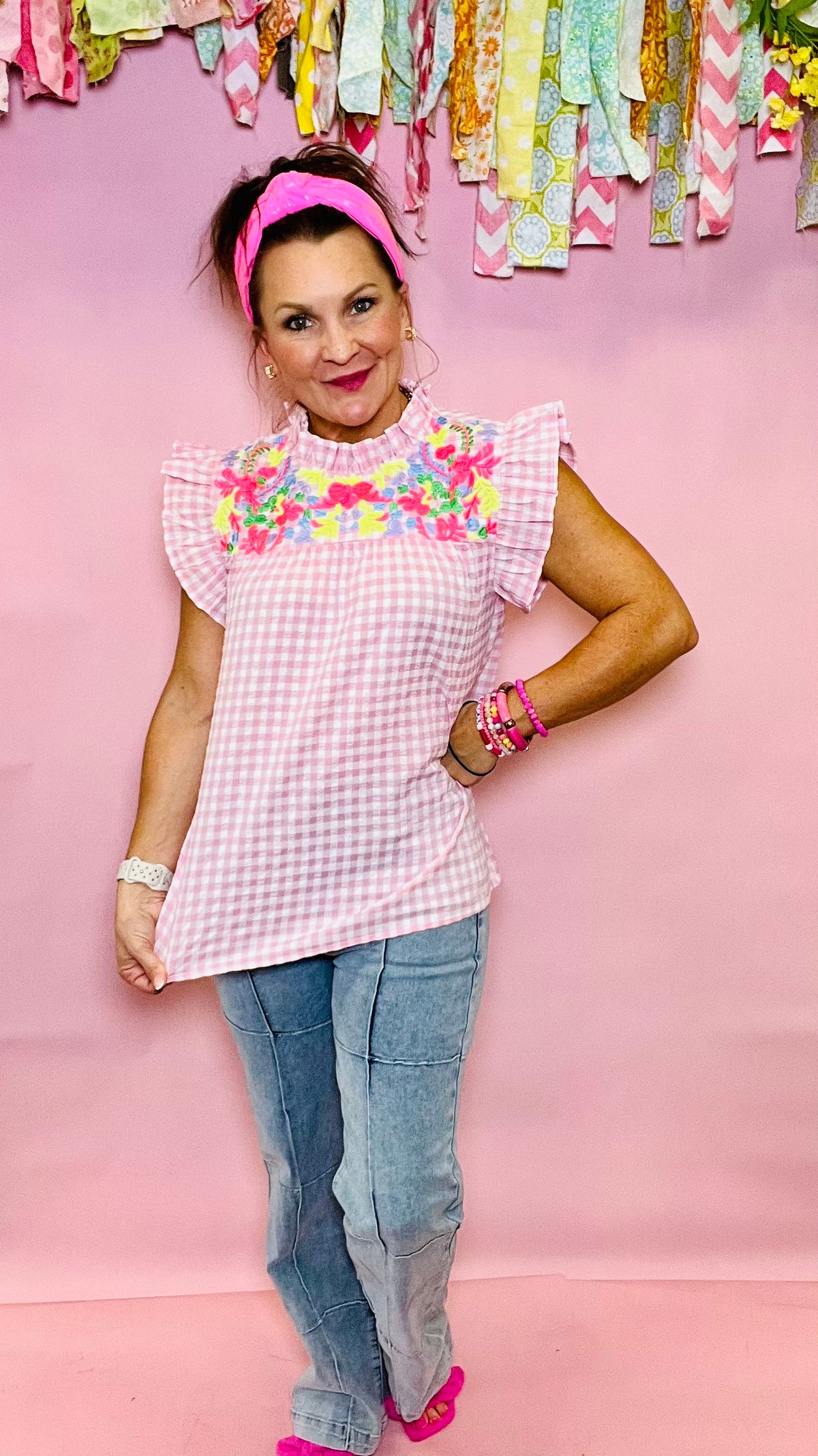 Blushing Ivy Pink Top-Top-Broken Boutique-Palestine-TX