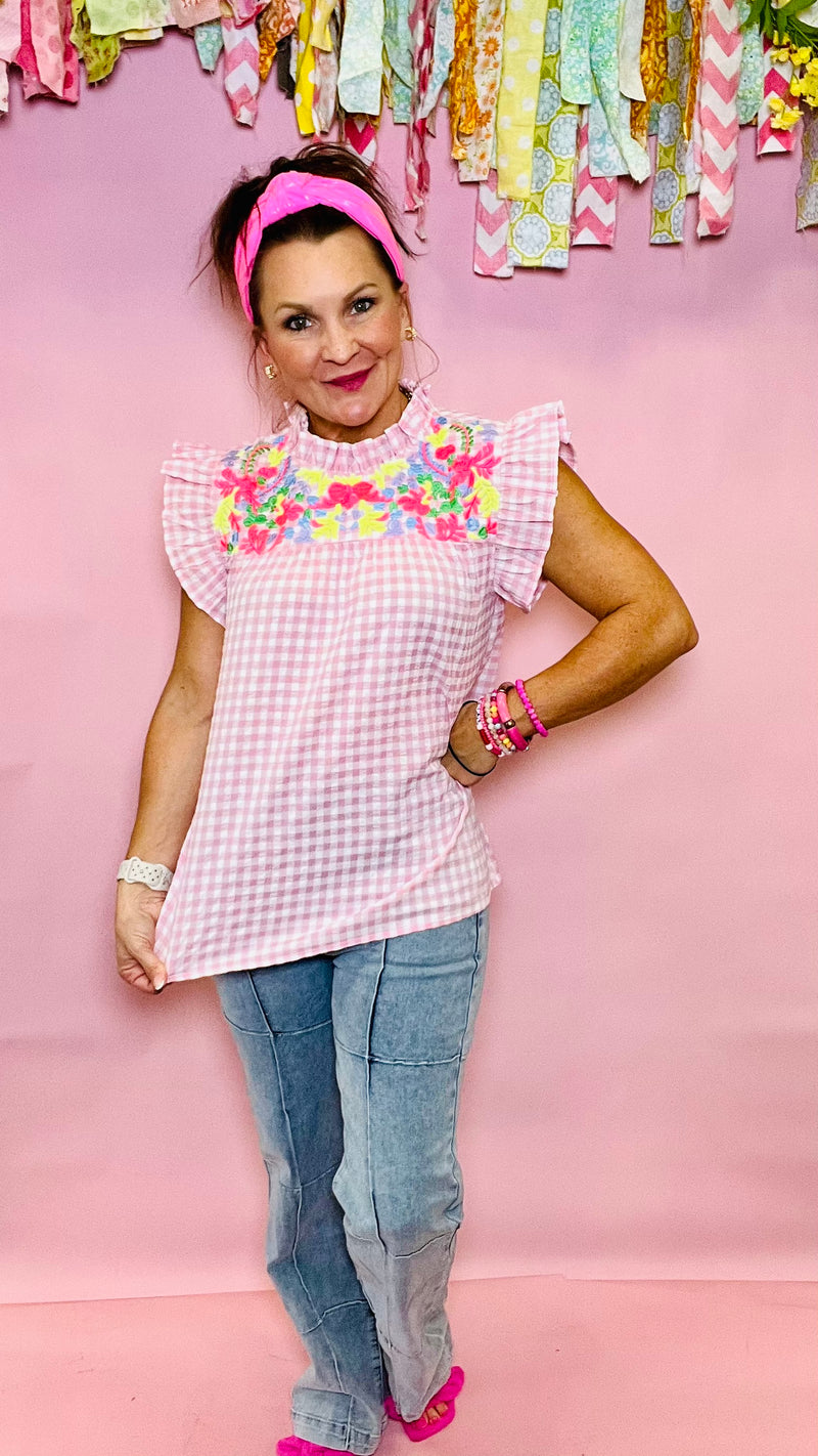 Blushing Ivy Pink Top-Top-Broken Boutique-Palestine-TX