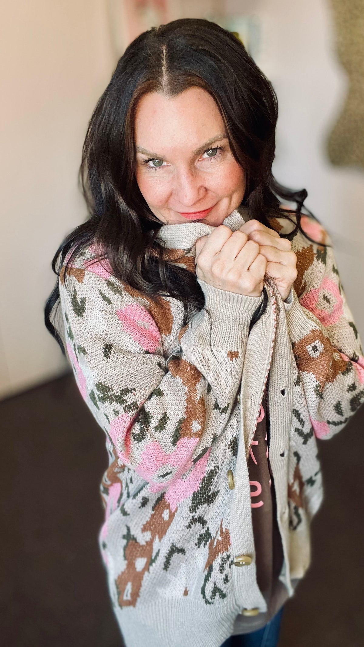 Wildflower Camo Cardigan