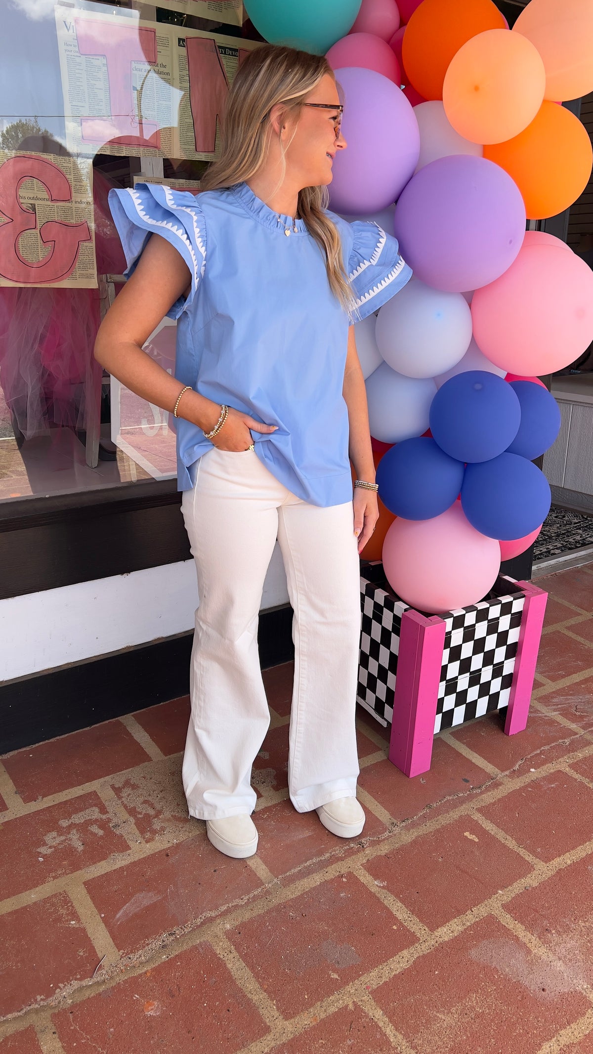 3-5399 White Risen Jeans-Jeans-Broken Boutique-Palestine-TX