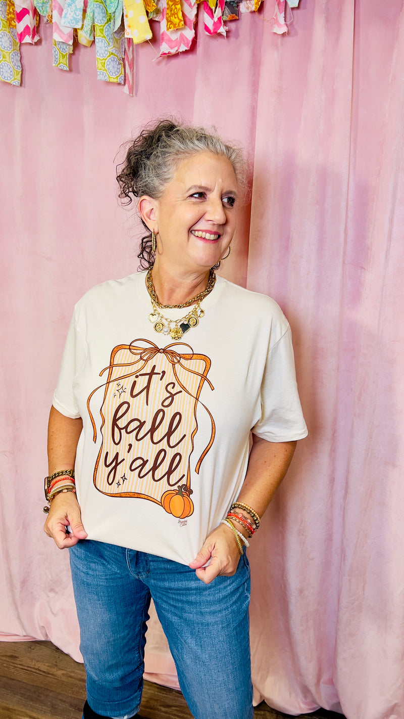 It's Fall Y'all Tee-Graphic Tees-Broken Boutique