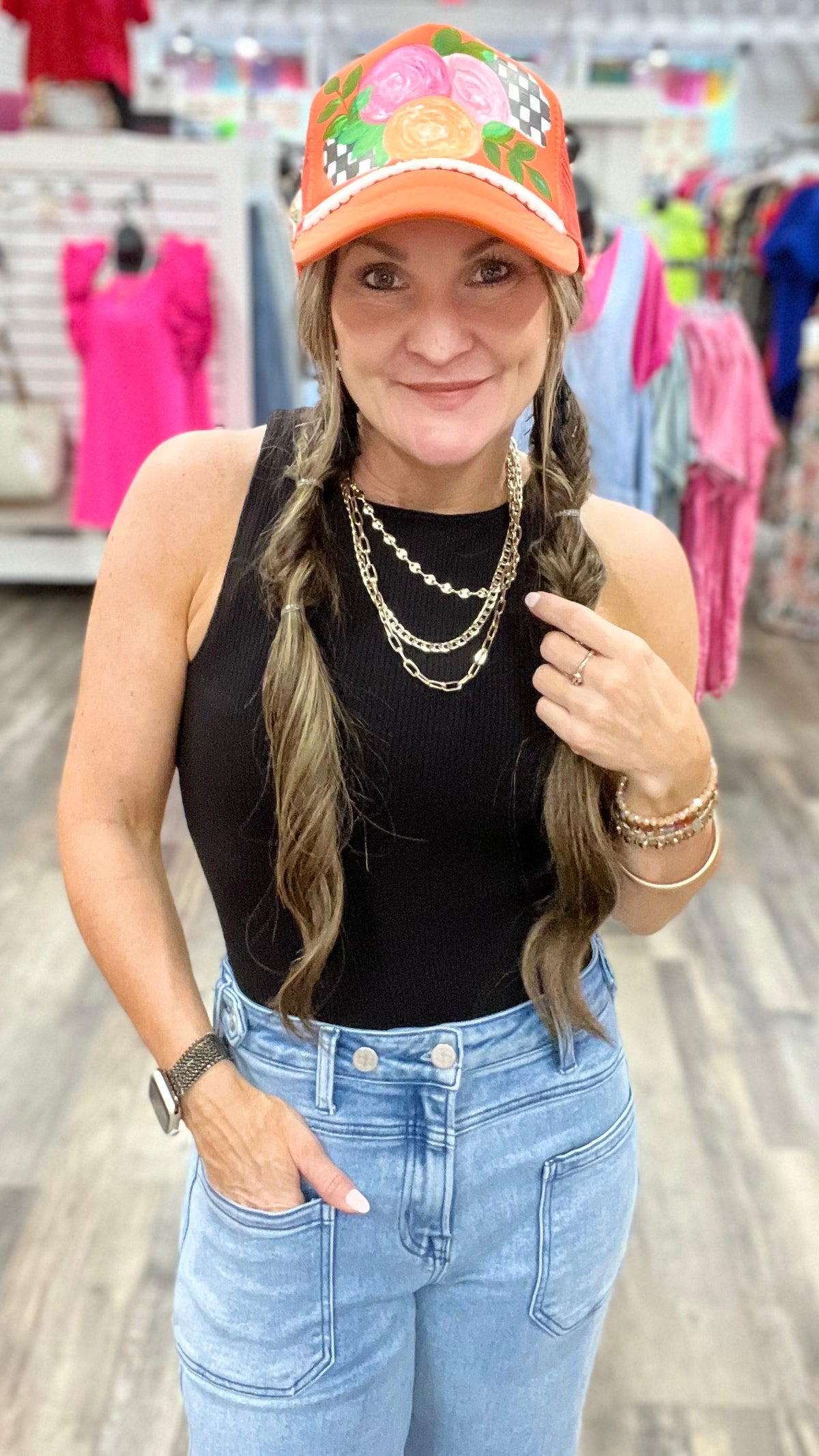 Black Krystal Bodysuit-Sleeveless-Broken Boutique-Palestine-TX