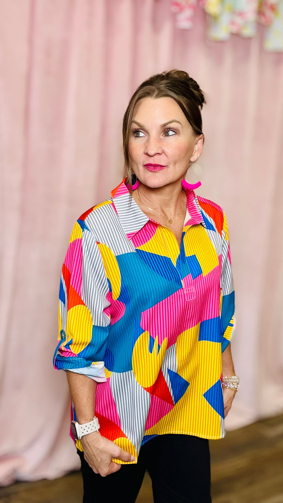 Prim & Pretty Blouse-Top-Broken Boutique-Palestine-TX