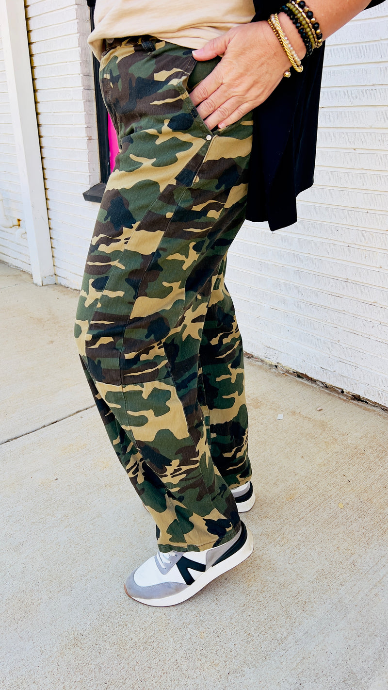 Wild at Heart Barrel Camo Jean