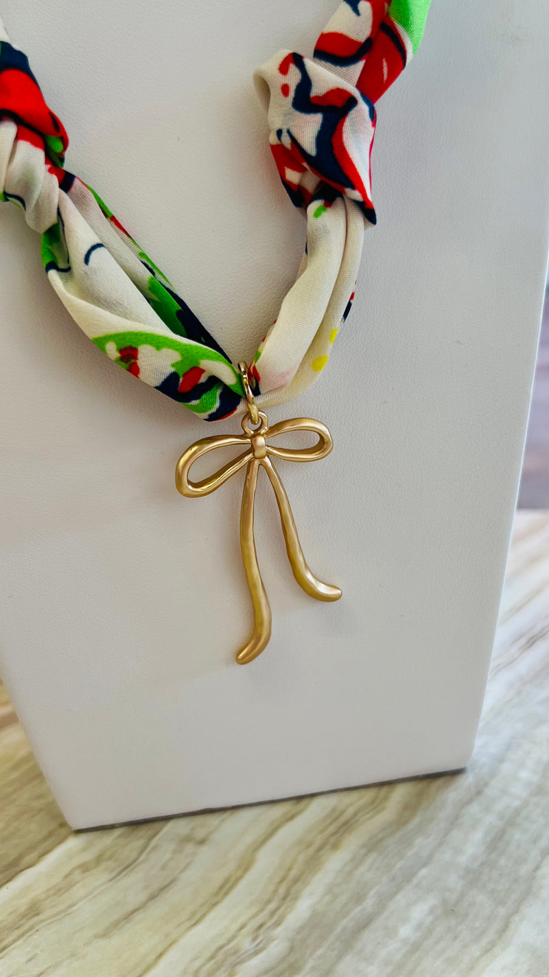 Ribbon & Whimsy Necklace-Accessories-Broken Boutique