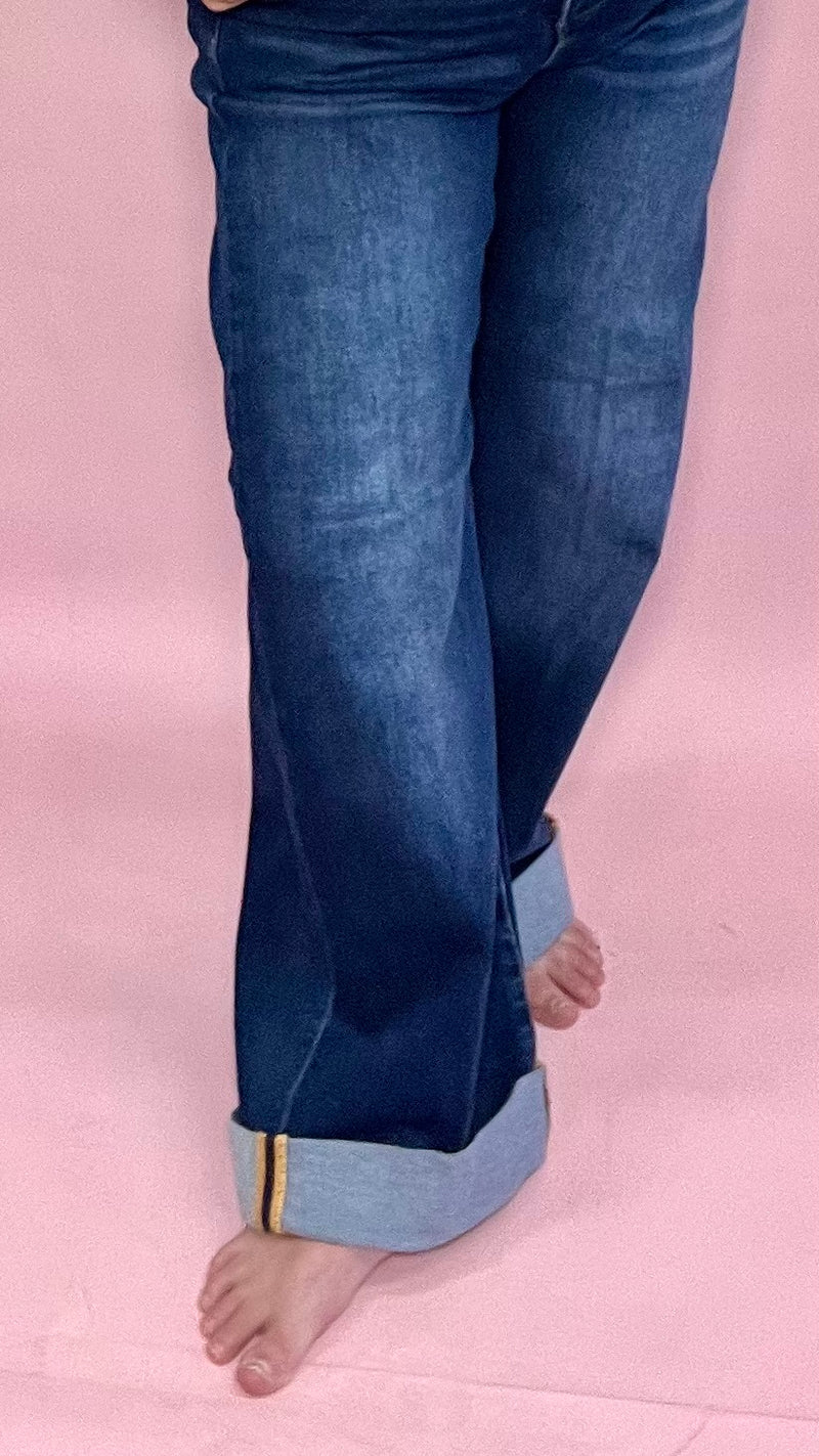 Wide Leg w/Cuff Lisa Jean-Denim-Broken Boutique-Palestine-TX