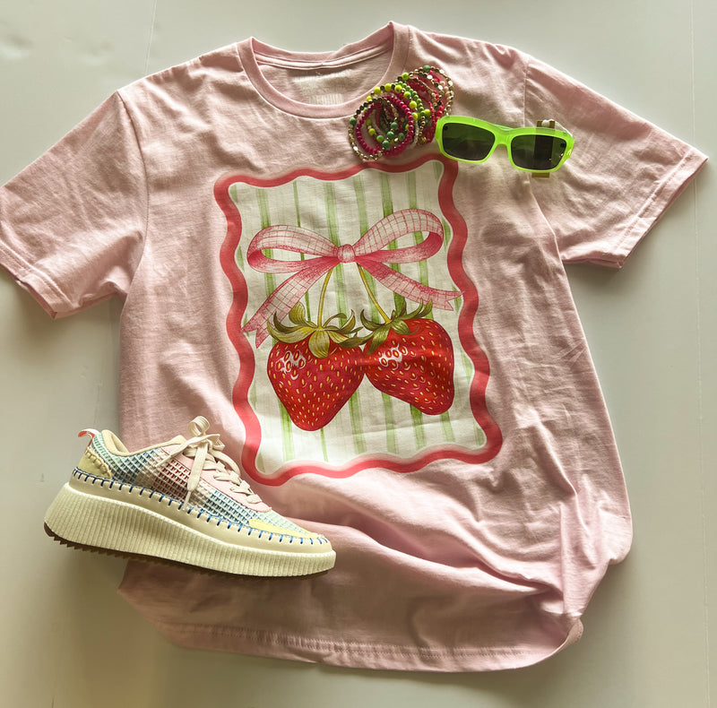 060825 Summer strawberry tee-Broken Boutique-Palestine-TX