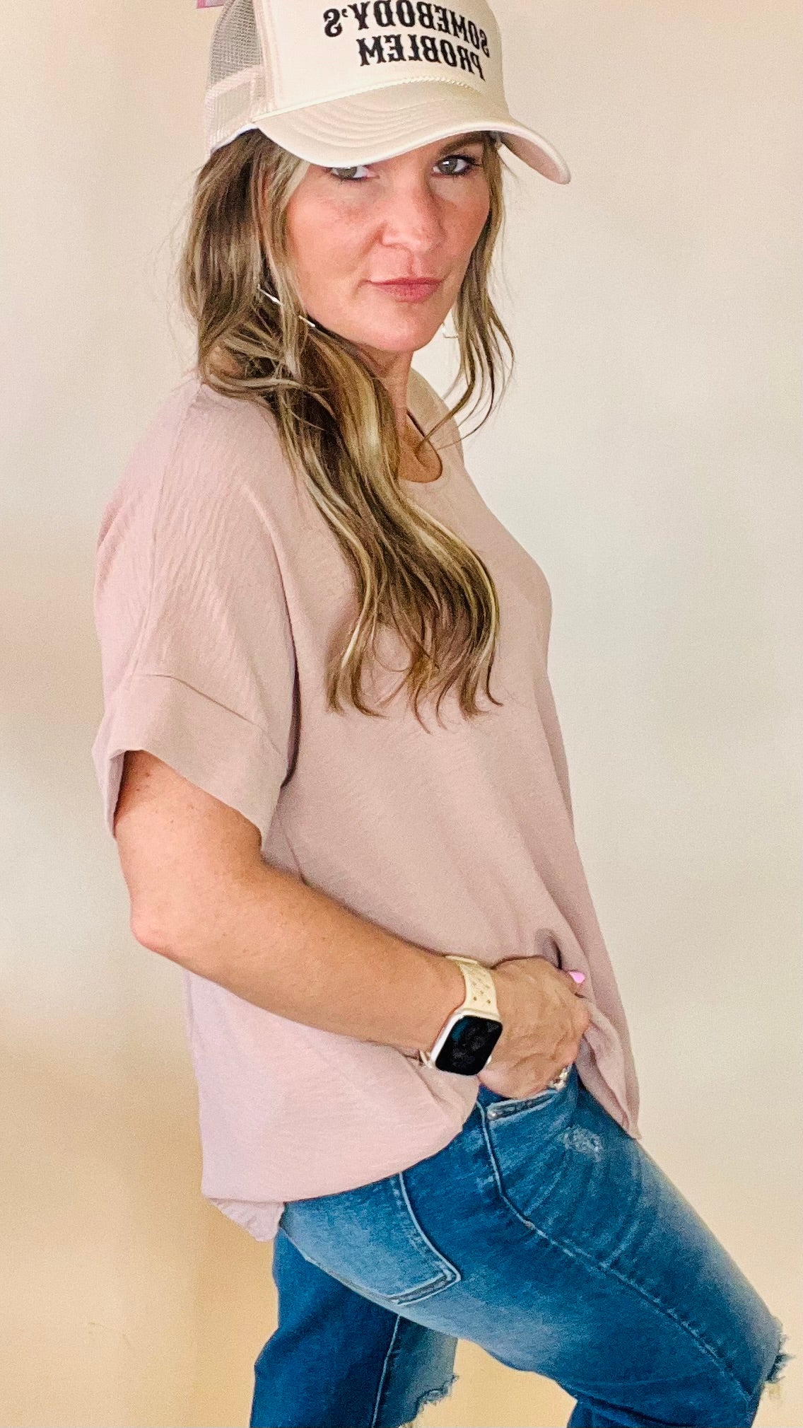 Latte Celine Top-Blouses-Broken Boutique-Palestine-TX