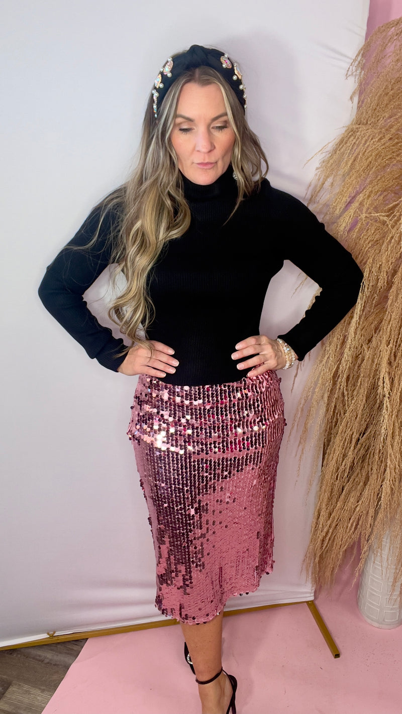 11-8883 Rose Lucinda Skirt-midi skirt-Broken Boutique-Palestine-TX