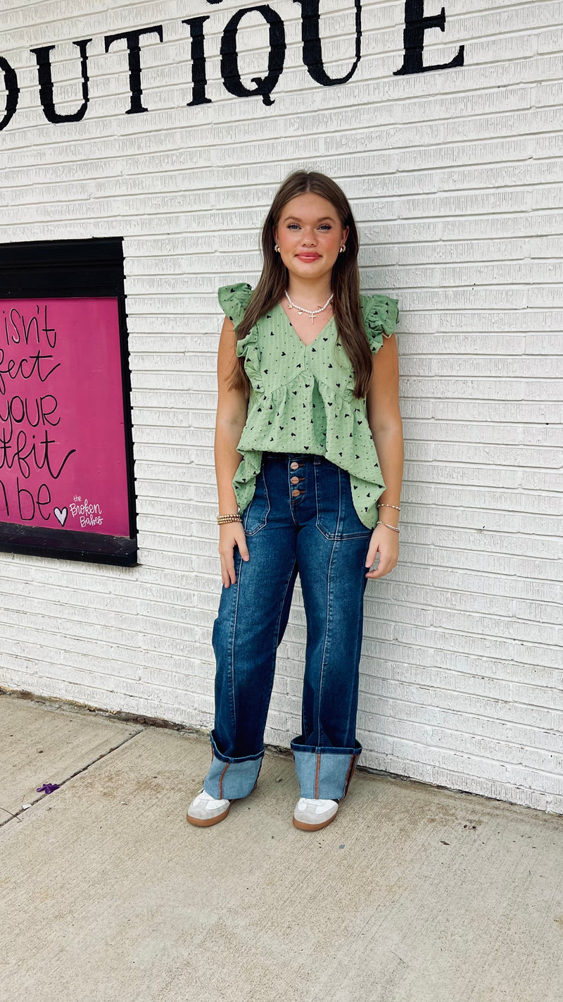 Monroe Dark Risen High Rise Jeans