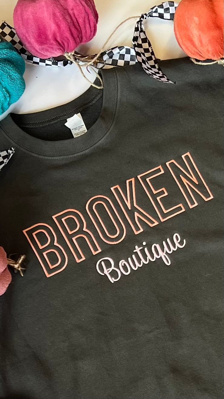Broken Boutique Signature Crew Pullover-Pullover-Broken Boutique