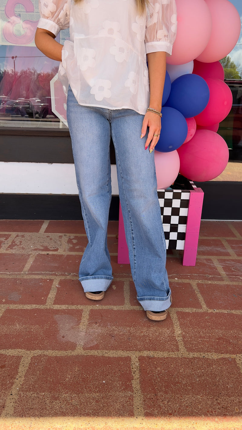 3-5975 Medium Wash Tara Risen Jeans-Jeans-Broken Boutique-Palestine-TX