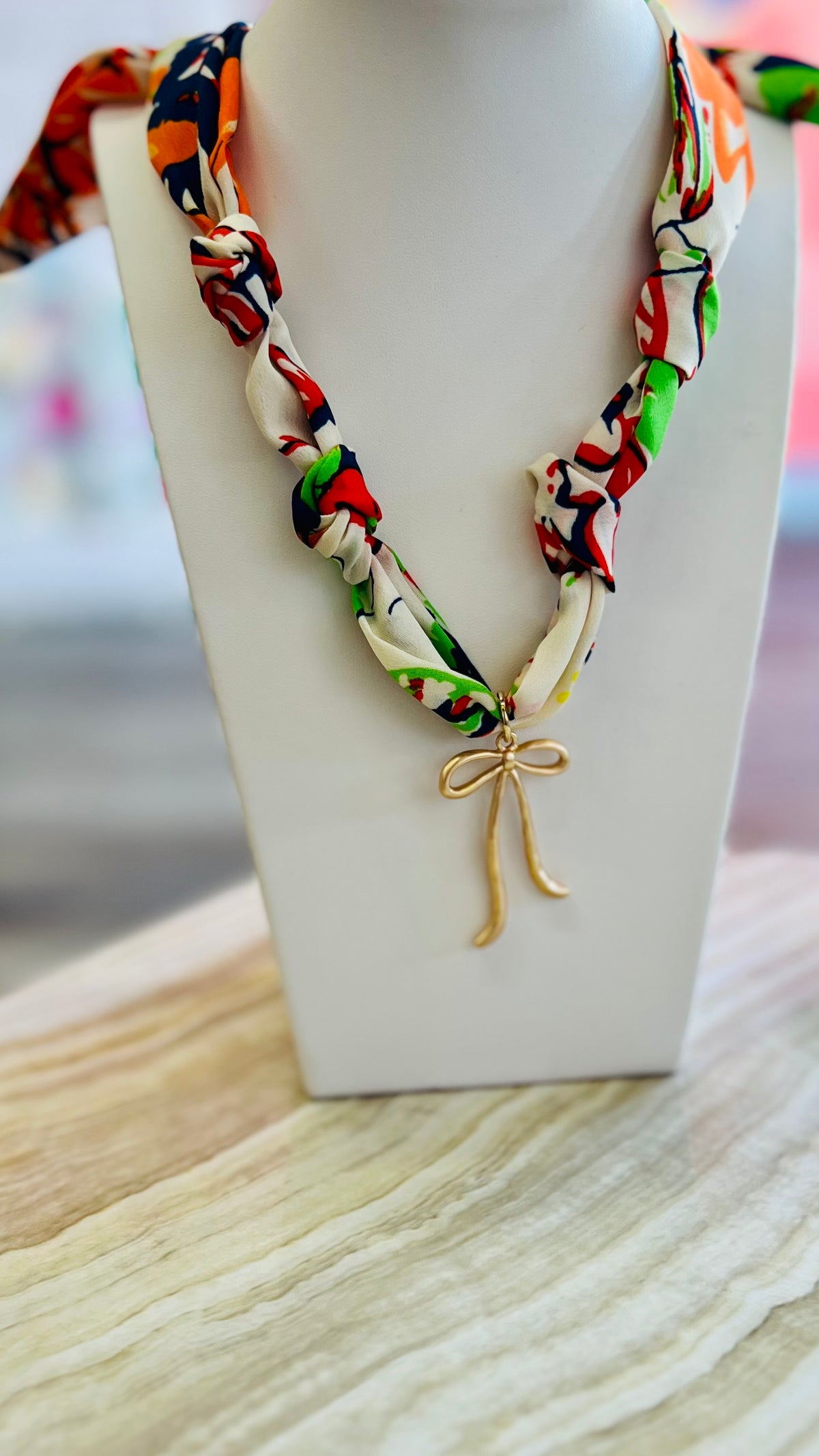 Ribbon & Whimsy Necklace-Accessories-Broken Boutique
