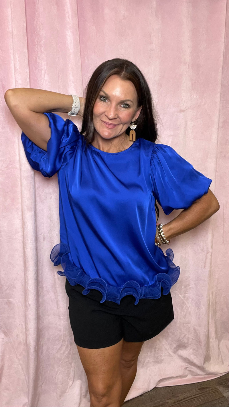 Whisper Royal Blouse