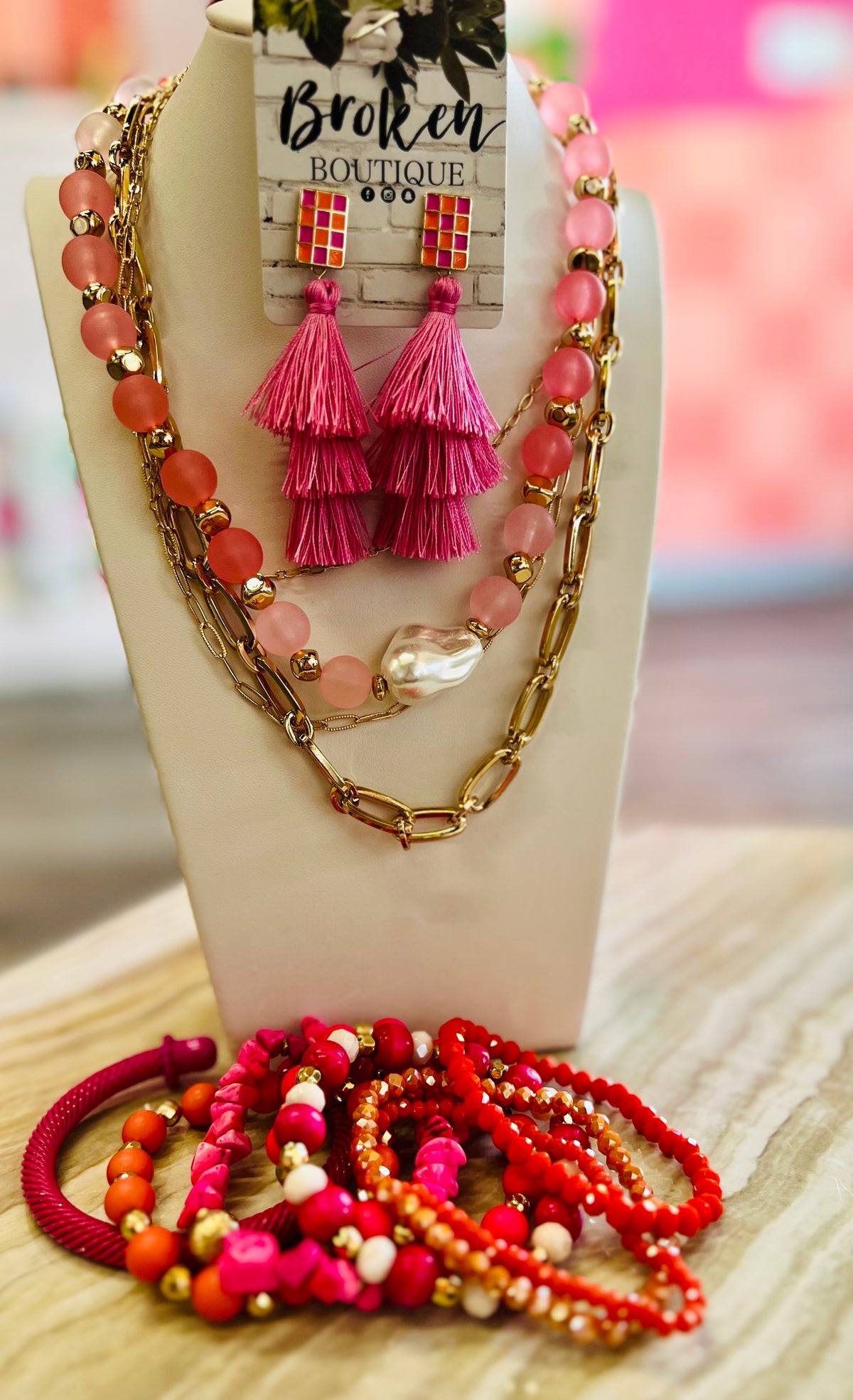 Pink Dreams Necklace-Accessories-Broken Boutique