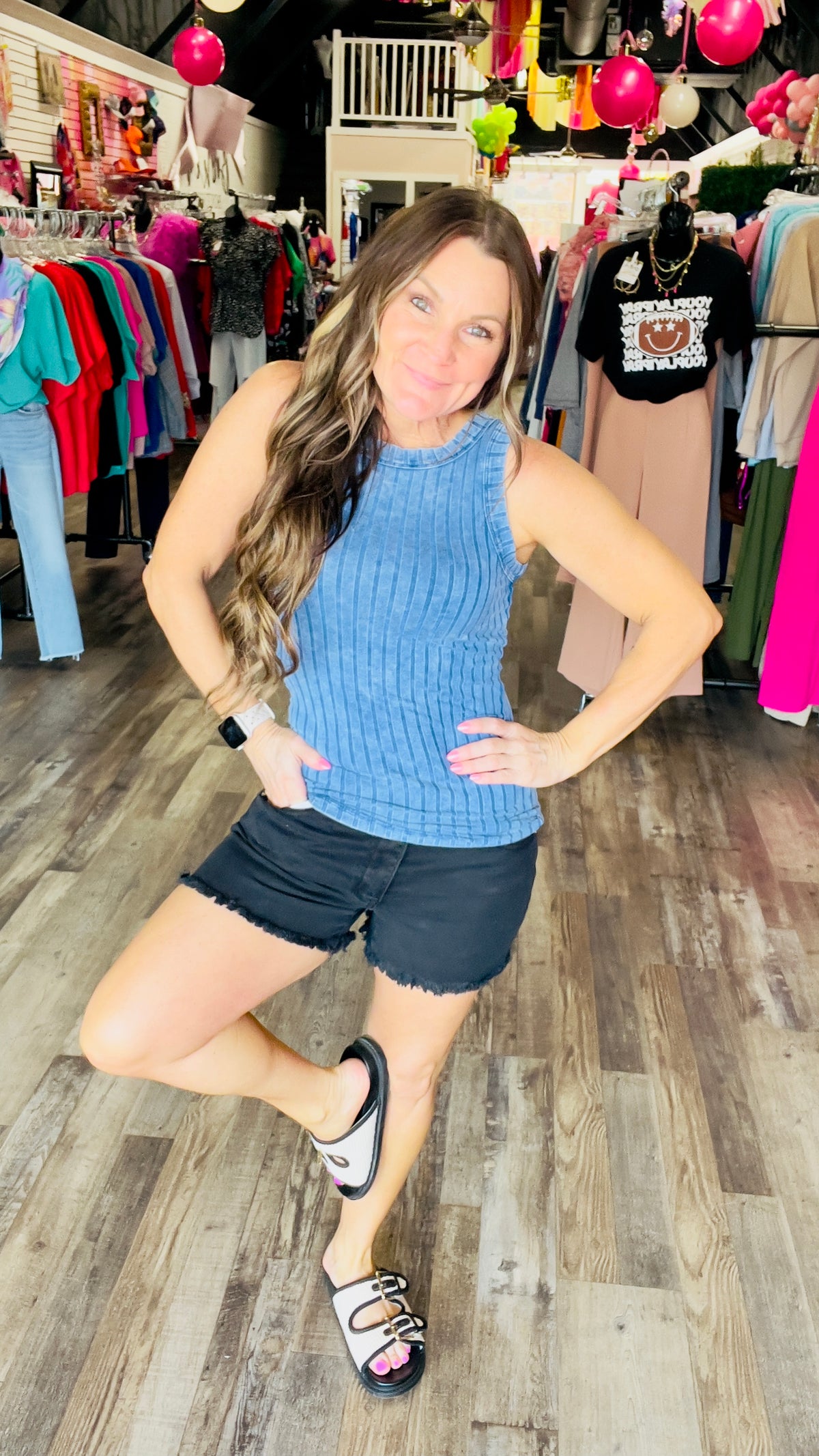 5-1841 Black Whittany Shorts-denim shorts-Broken Boutique-Palestine-TX